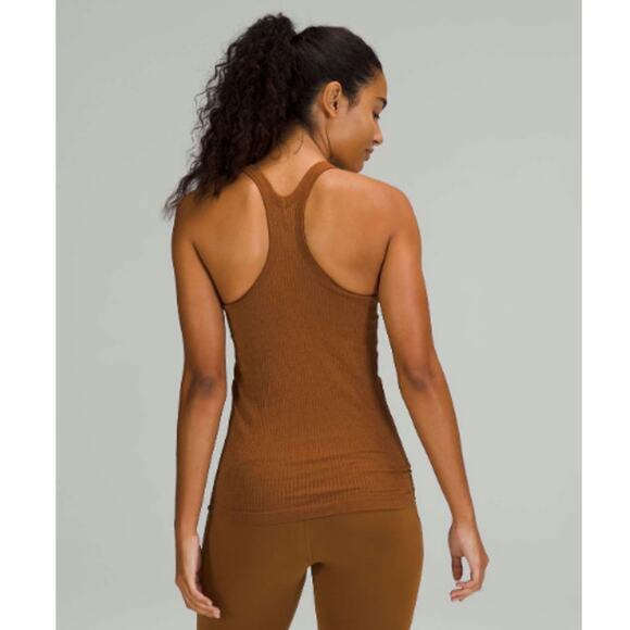 Lululemon Ebb to Street Shelf Bra Tank Top *Light Support Copper Brown size 14 - Picture 1 of 6